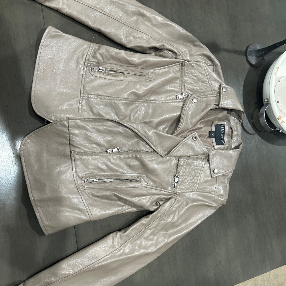 Faux leather jacket